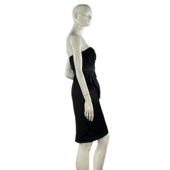 White House Black Market Strapless  Black Dress Size 4 SKU 000414