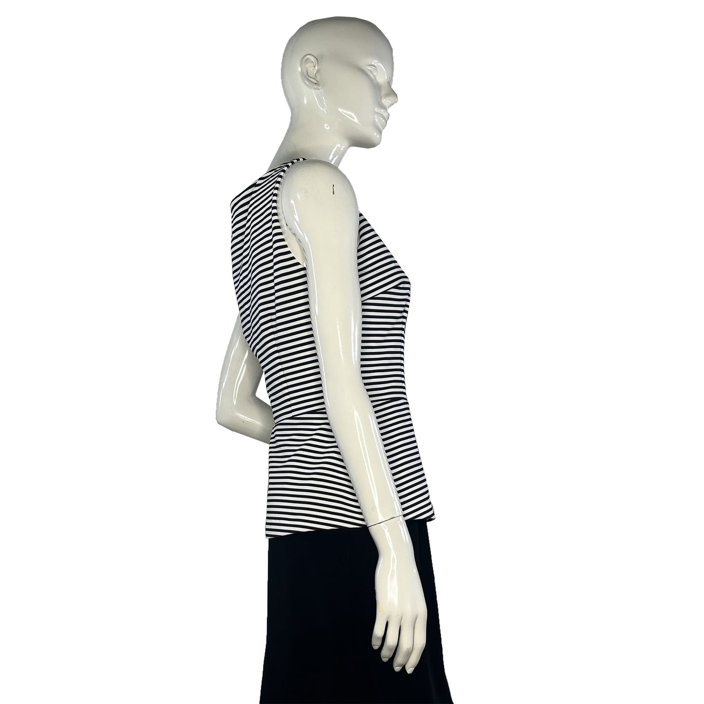 White House Black Market Top Black & White Stripes Peplum Size 4 SKU 0 Designers On A Dime White House Black Market Top Black & White Stripes Peplum Size 4 SKU 0 Designers On A Dime