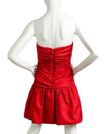 A.B.S. Evening by Allen Schwartz 80's Dress Red Size 6 SKU 000087 Designers On A Dime A.B.S. Evening by Allen Schwartz 80's Dress Red Size 6 SKU 000087 Designers On A Dime