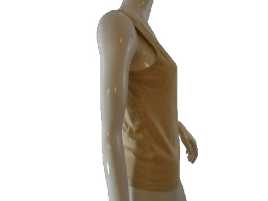 70's Women's Tank Top With Decorative Gold Beads L SKU 000283-12