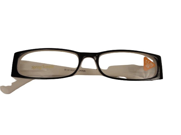 Readers Black w/White Hearts NWT SKU 150-9