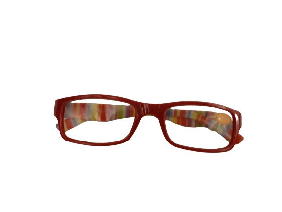 Readers Red Multi-colored Stripes on Stems NWT SKU 175-9
