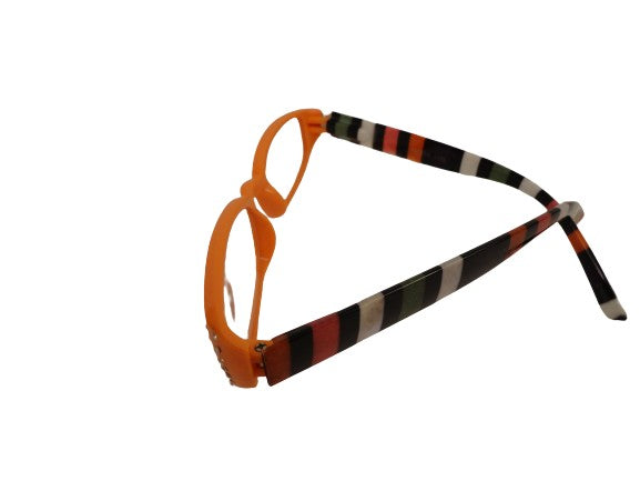 Readers Orange w/Stripes & Crystals NWT SKU 175-13
