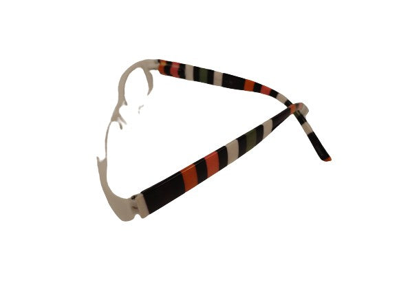 Readers White w/Multi Colored Stripes NWT SKU 175-17