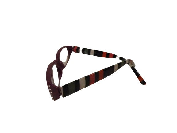 Readers Purple w/Stripes & Clear Crystals NWT SKU 250-14