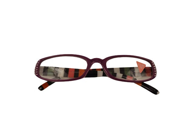 Readers Purple w/Stripes & Crystals NWT SKU 300-3