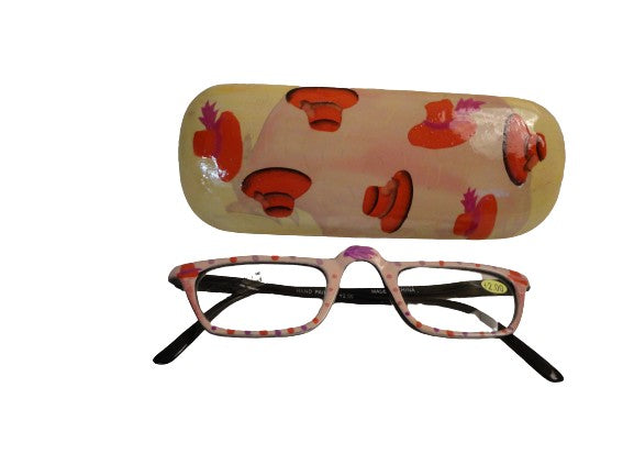 Readers Hand Painted Red Hats NWT SKU 200-36