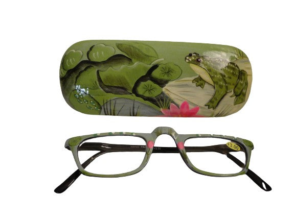 Readers Hand Painted Frog NWT/In Box SKU 300-11