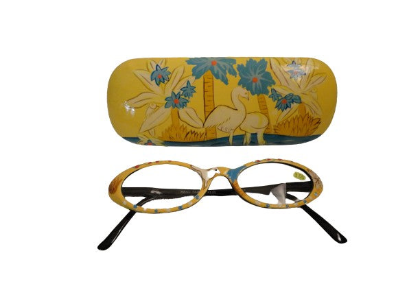 Readers Hand Painted Palm Trees & Swans NWT/In Box SKU 300-10