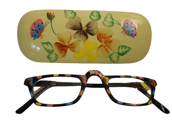 Readers Hand Painted Flowers NWT/In Box SKU 325-23