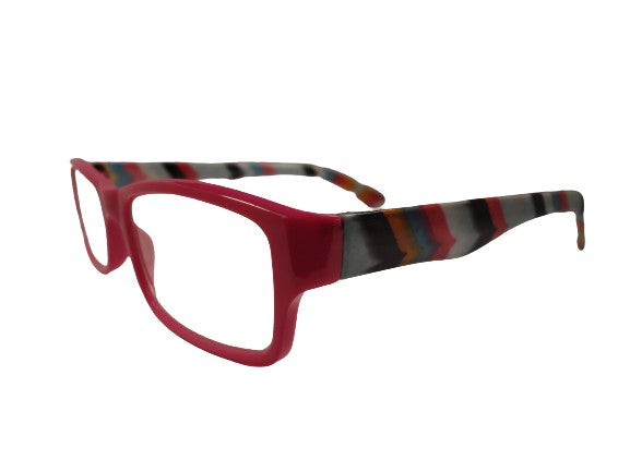 Readers Pink w/Multi Colored Stripes +2.00 NWT SKU 200-7