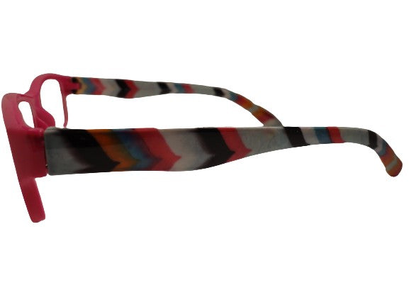 Readers Pink w/Multi Colored Stripes +2.00 NWT SKU 200-7