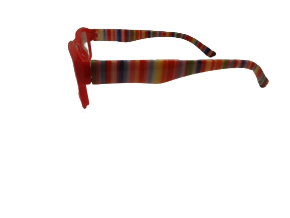Readers Red Multi-colored Stripes on Stems NWT SKU 175-9