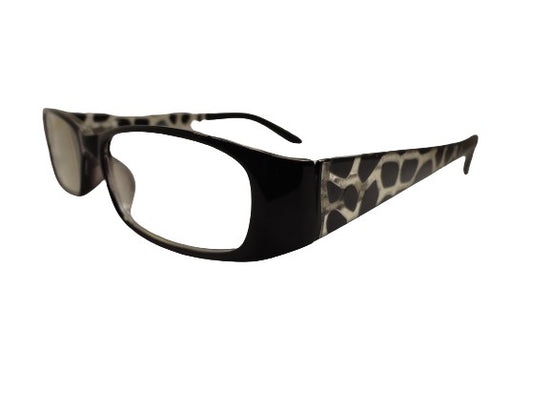 Readers Black Giraffe Print w/Case NWT SKU 125-8