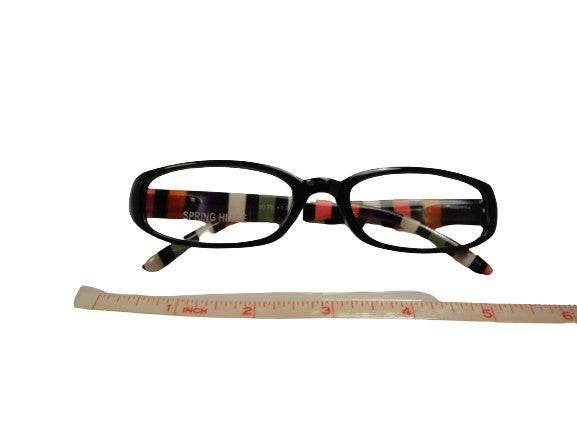 Readers Black w/Multi Colored Stripes NWT SKU 150-27