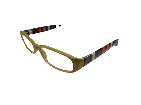 Readers Light Lime Green w/Stripes & Clear Crystals NWT SKU 150-20