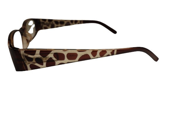 Readers Brown Giraffe Print w/Case NWT SKU 200-15