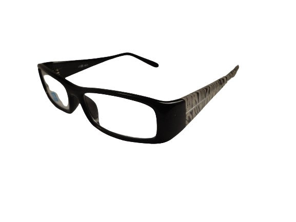 Readers Black w/Zebra Stripes NWT SKU 275-15