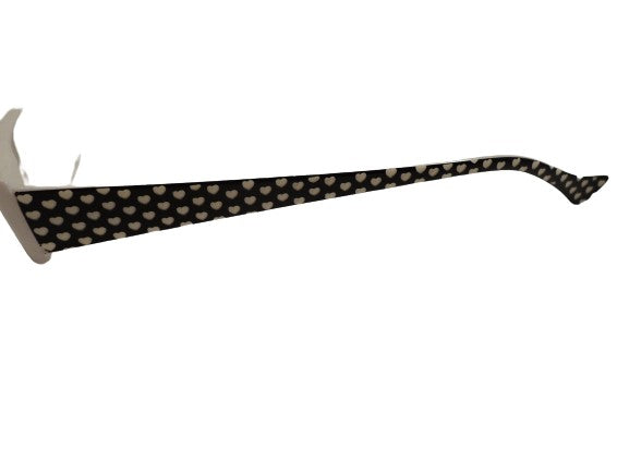 Readers Black w/White Hearts NWT SKU 200-20