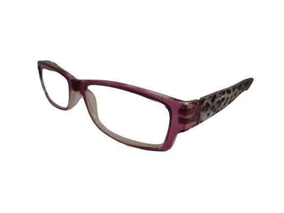 Readers Purple Leopard Print w/Case NWT SKU 250-28