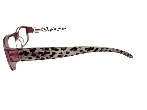 Readers Purple Leopard Print w/Case NWT SKU 250-28