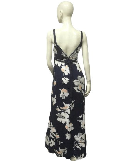 Abercrombie & Fitch Navy Blue Floral Dress Small SKU 000062 Designers On A Dime Abercrombie & Fitch Navy Blue Floral Dress Small SKU 000062 Designers On A Dime