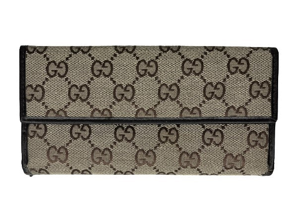 Gucci Wallet Logo Pattern Tan & Brown SKU 000422