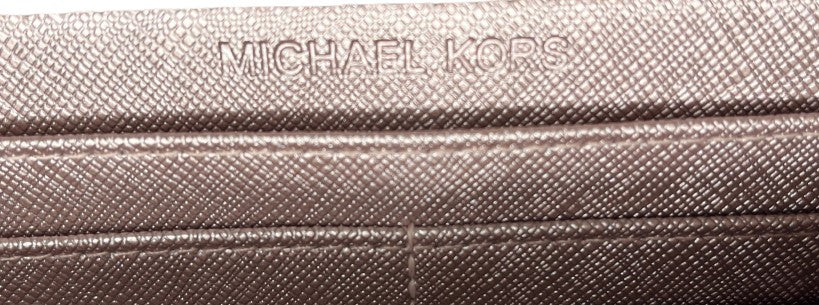 Michael Kors Wallet Logo Rose Gold SKU 000422