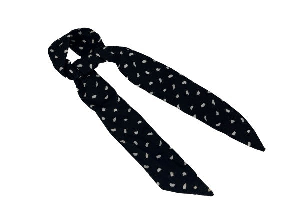Wire Hair Tie Polka Dot Black & White SKU 000427