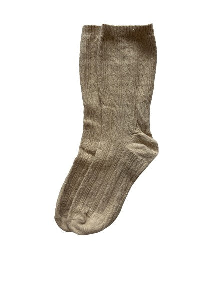 Socks Tan Size S SKU 000436