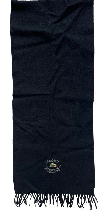 Lacoste Scarf w Fringe Black SKU 000436