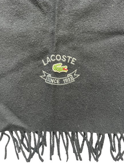 Lacoste Scarf w Fringe Black SKU 000436