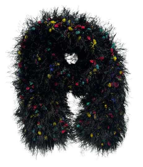 Scarf Crochet/ Knit Black, Multi SKU 000436