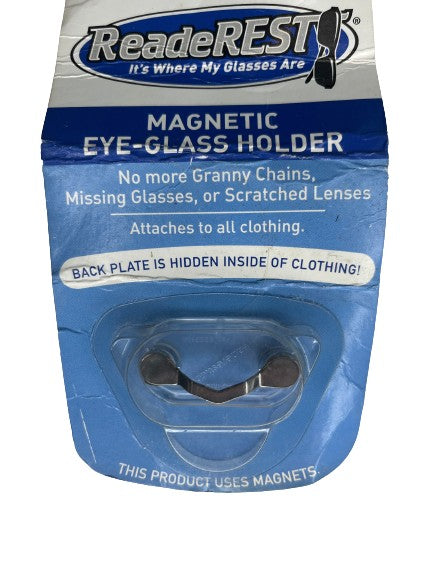 ReadeRest Magnetic Eye-Glass Holder Silver SKU 000435