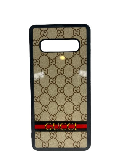 Gucci Phone Case Tan, Gold, Red and Black SKU 000435