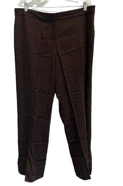 Jones New York Dress Pants Dark Brown Size 16 SKU 000432