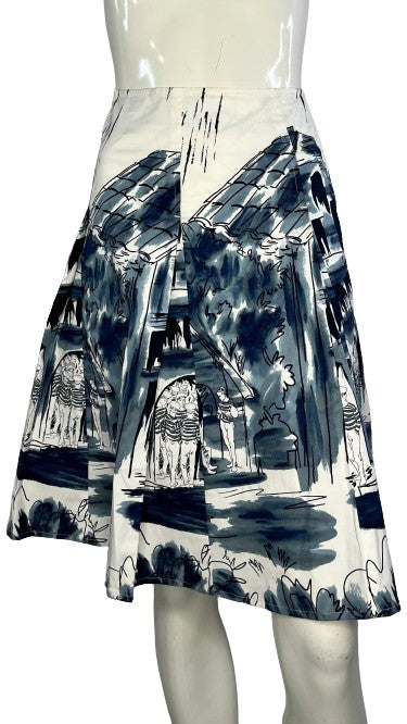 Anne Klein Skirt Blue, White Size 14 SKU 000193-1