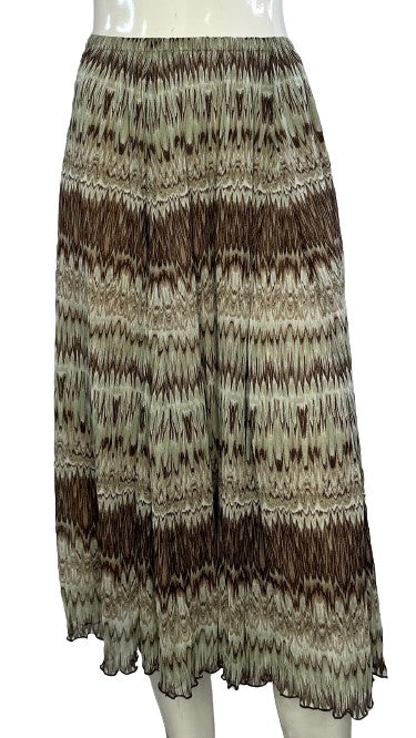 Anne Klein Skirt Mint, Brown, Tan Size M SKU 000193-2