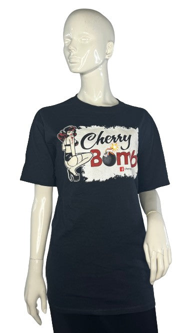Port & Company Top "Cherry Bomb" Black Sz M SKU 000211-11