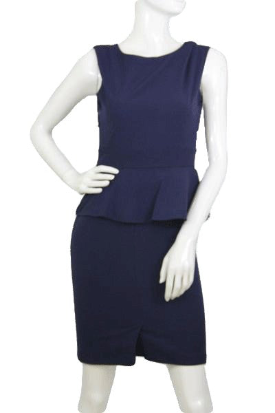 AA Studio 90's Dark Blue Dress Size 6 SKU 000174