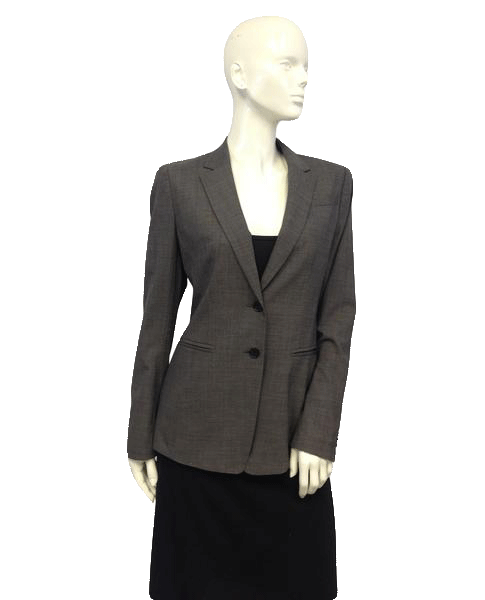 Ann Taylor 80's Blazer Tailored Grey Size 4 SKU 000044
