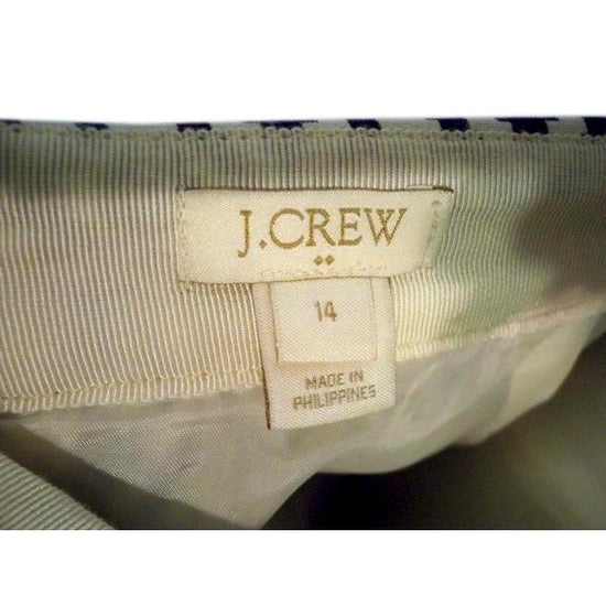 J Crew 80's Blue & White Skirt Size 14 SKU 000193-8