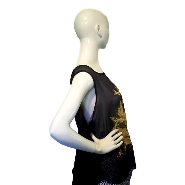 Load image into Gallery viewer, Dots Black Top Size XL SKU 000193-11
