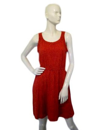 Ann Taylor Loft Red and Orange Dress Size M SKU 000233-8