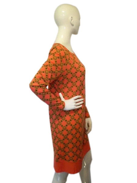 Michael Kors 90's Orange Dress Size L SKU 000233-6