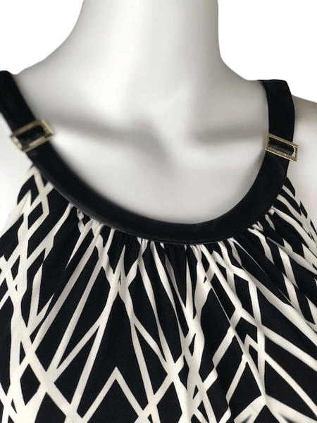 Load image into Gallery viewer, Calvin Klein Black and White Dress Size Small SKU 001004-1
