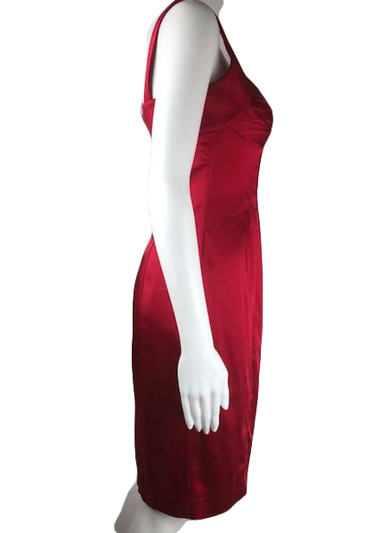 Calvin Klein Red Cocktail Dress Size 4 SKU 001004-2