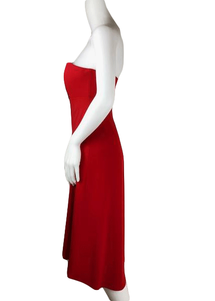 Laundry by Shelli Segal Strapless Red Dress Size 4 SKU 001004-5