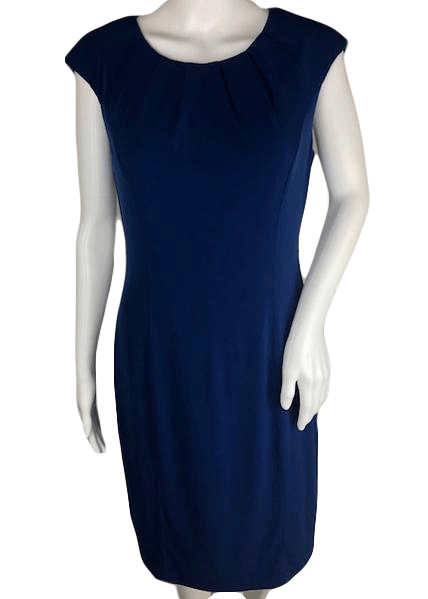 Calvin Klein Sleeveless Dress Blue Size 6 SKU 001004-7 Designers On A Dime Calvin Klein Sleeveless Dress Blue Size 6 SKU 001004-7 Designers On A Dime
