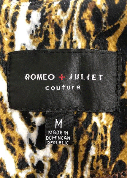 Romeo + Juliet Leopard Print Dress Size M SKU 001001-10